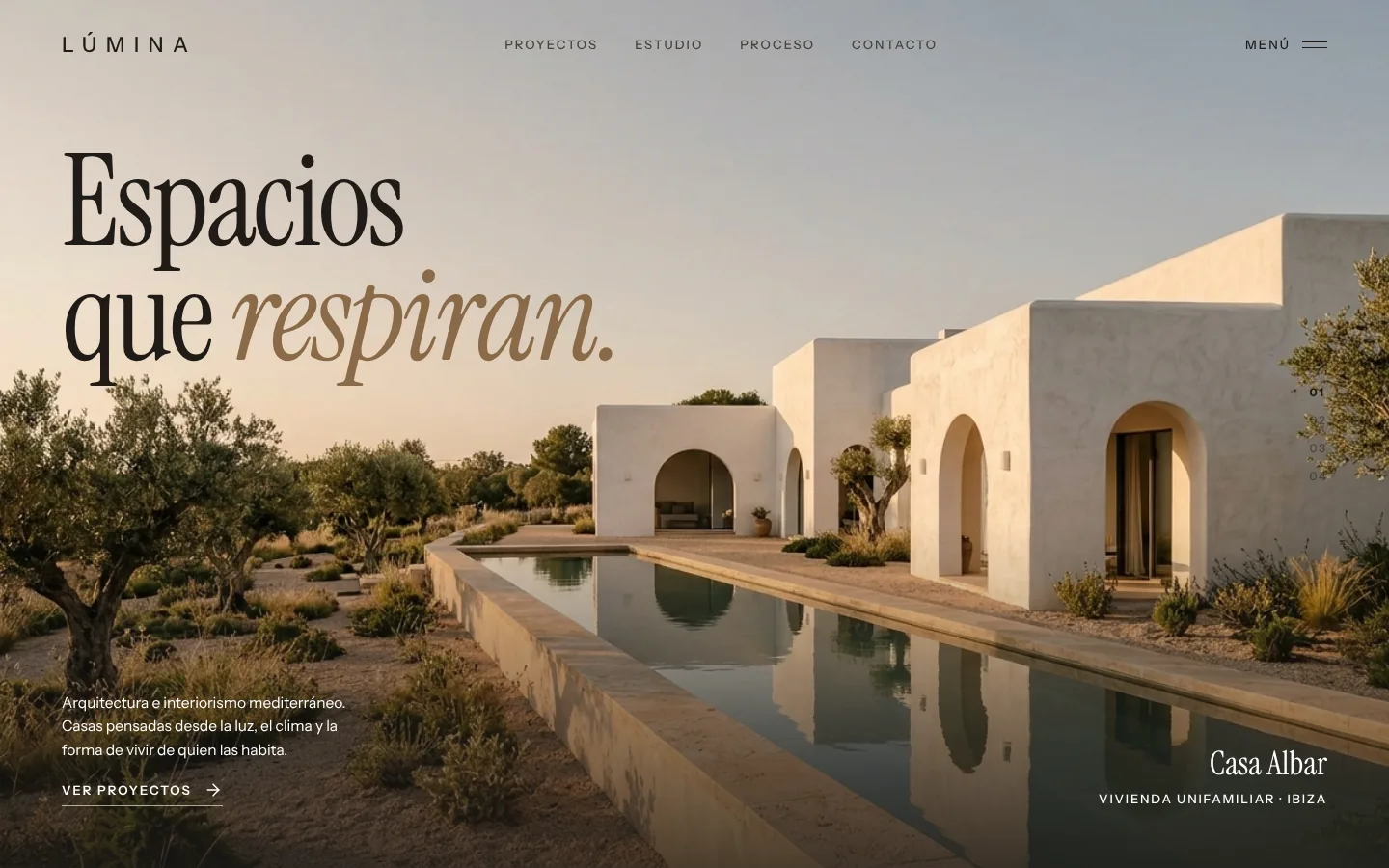 Web de muestra de Lúmina, arquitectura